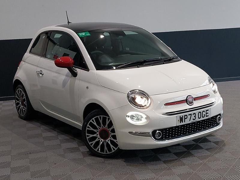 White Used 2023 Fiat 500 Red Hatchback | £11,498 (Fair price) - Image 1/4