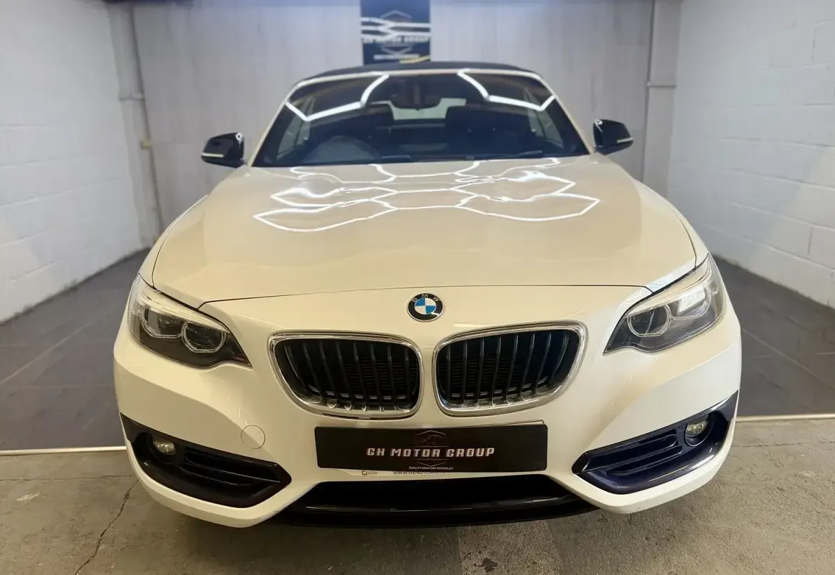 Used BMW 218 Sport Line 134 HP (98 kW) 2019 White Cabriolet