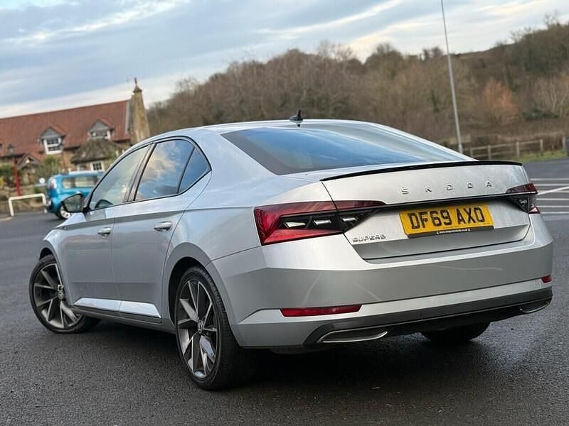 Used Skoda Superb SportlinePlus 190 HP (139 kW) 2020 Silver Hatchback
