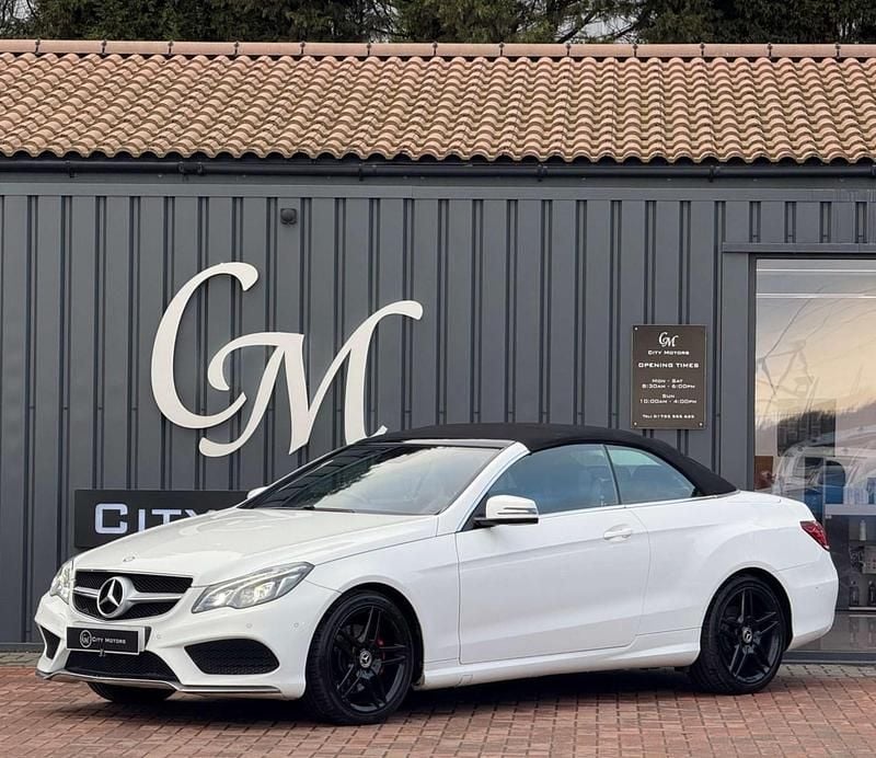 Used Mercedes E220 AMG line 2016 White Cabriolet