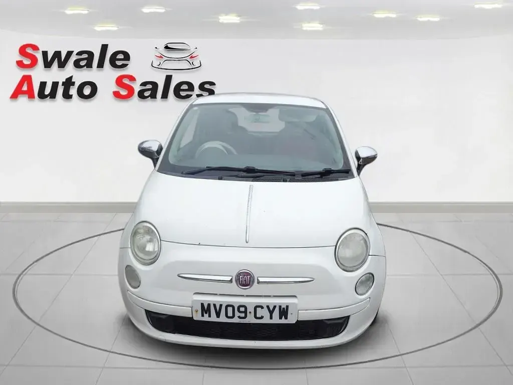 Used Fiat 500 Pop 69 HP (50 kW) 2009 White Hatchback