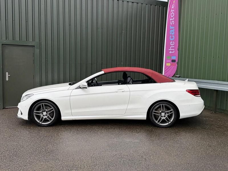 Used Mercedes E220 AMG line 2014 White Cabriolet