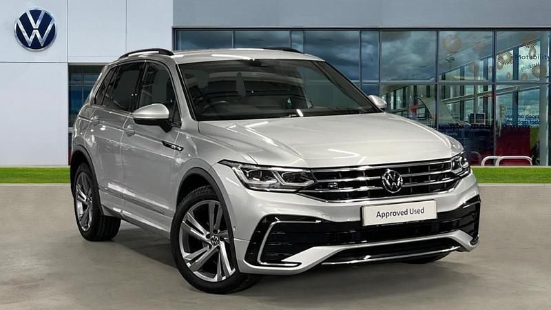 Reflex silver Used 2024 VW Tiguan R-line Edition SUV | £24,652 (Good price) - Image 1/4
