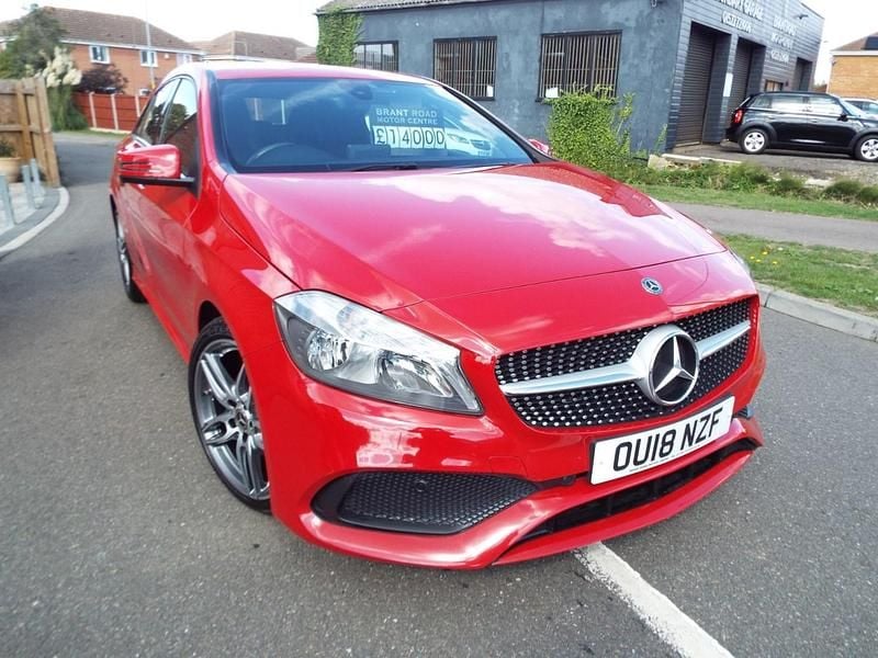 Red Used 2018 Mercedes A180 AMG line Hatchback | £14,000 (Fair price) - Image 1/4