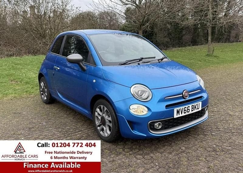 Used Fiat 500 S 69 HP (50 kW) 2016 Blue Hatchback