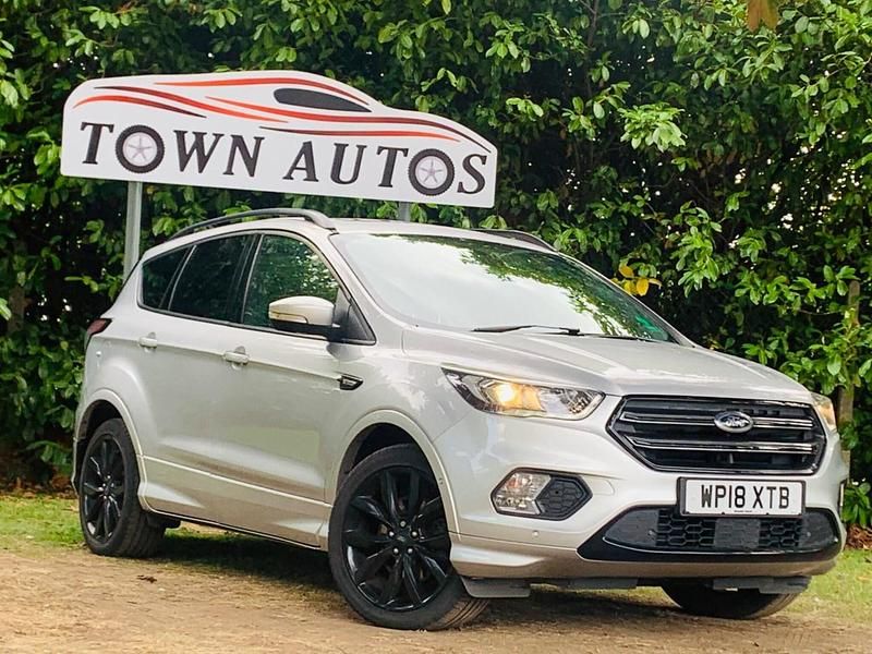 Silver Used 2018 Ford Kuga ST-Line X SUV | £9,100 (Good price) - Image 1/3