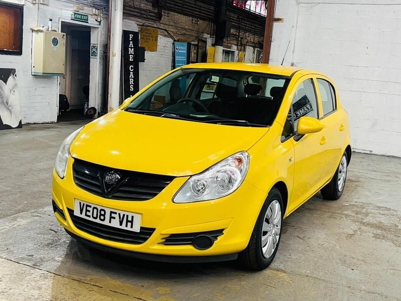 Used Vauxhall Corsa Club 2008 Yellow Hatchback