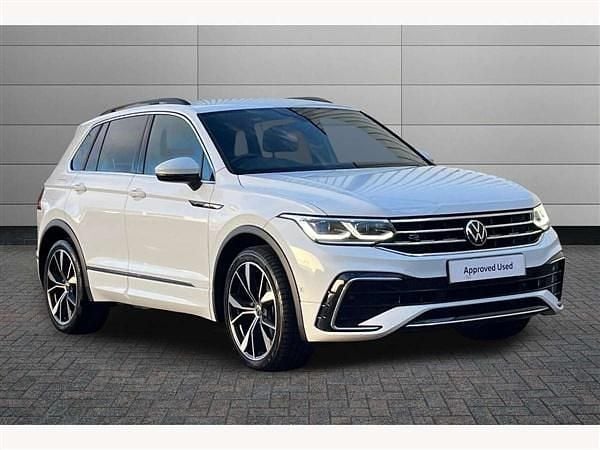 White Used 2022 VW Tiguan R-line SUV | £25,450 (Fair price) - Image 1/3