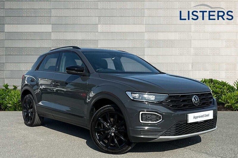 Urano grey Used 2021 VW T-Roc Black Edition SUV | £19,790 (Fair price) - Image 1/4