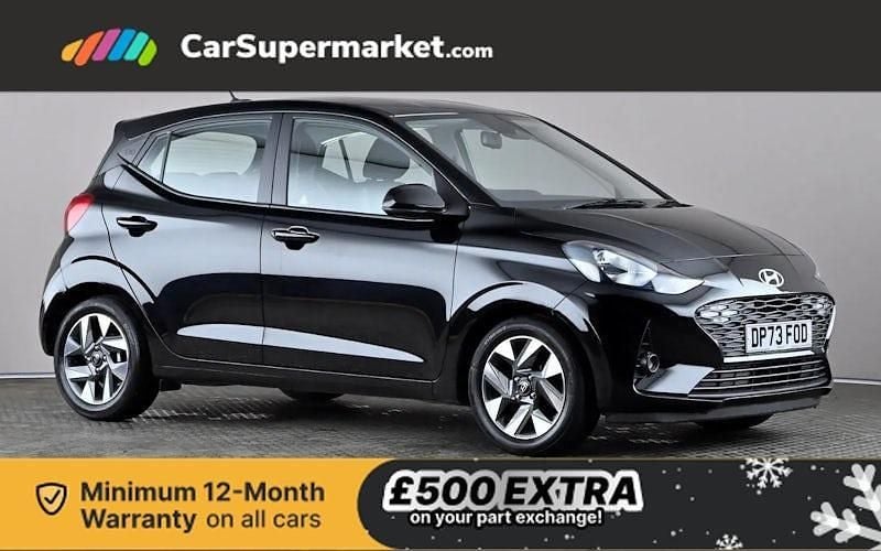 Black Used 2024 Hyundai i10 Advanced Hatchback | £11,997 (Fair price) - Image 1/3