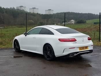 Used Mercedes E300 AMG line 245 HP (180 kW) 2018 White Coupe