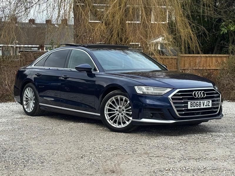 Blue Used 2018 Audi A8 S-Line Sedan | £19,495 - Image 1/3