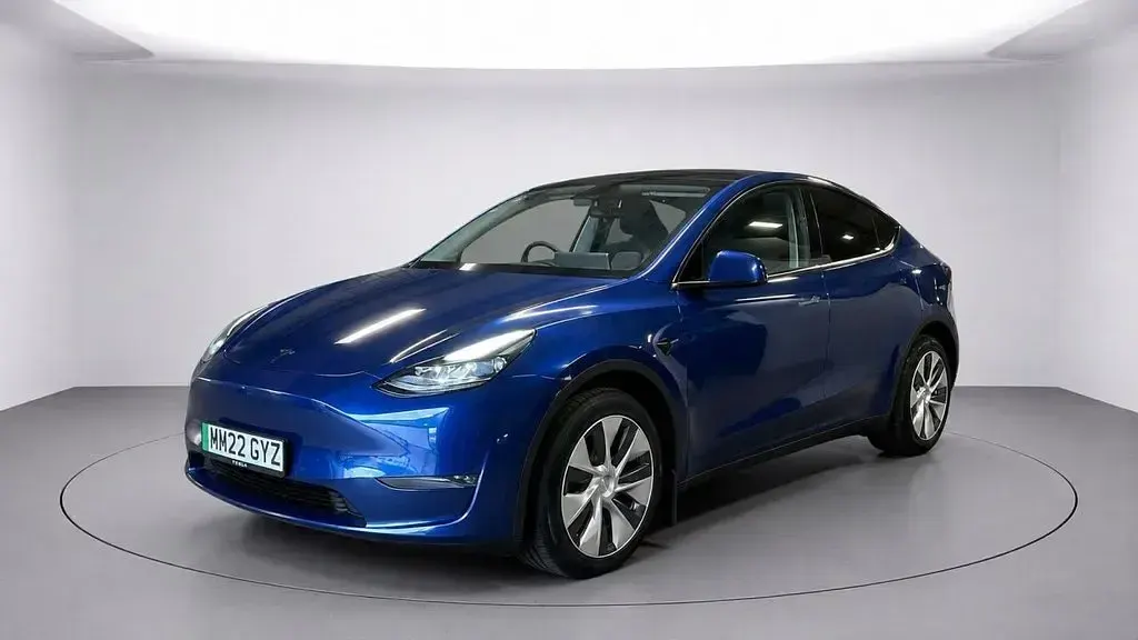 Used Tesla Model Y Long Range AWD 378 kW (514 HP) 2022 Blue SUV