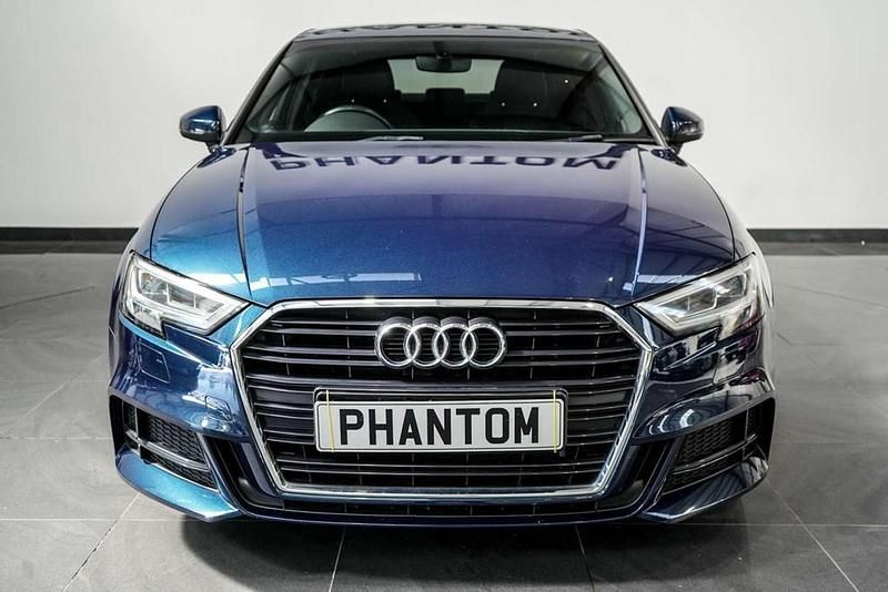 Used Audi A3 S-line plus 150 HP (110 kW) 2017 Blue Sedan