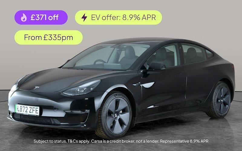 Black Used 2022 Tesla Model 3 Long Range AWD Sedan | £19,378 (Fair price) - Image 1/2