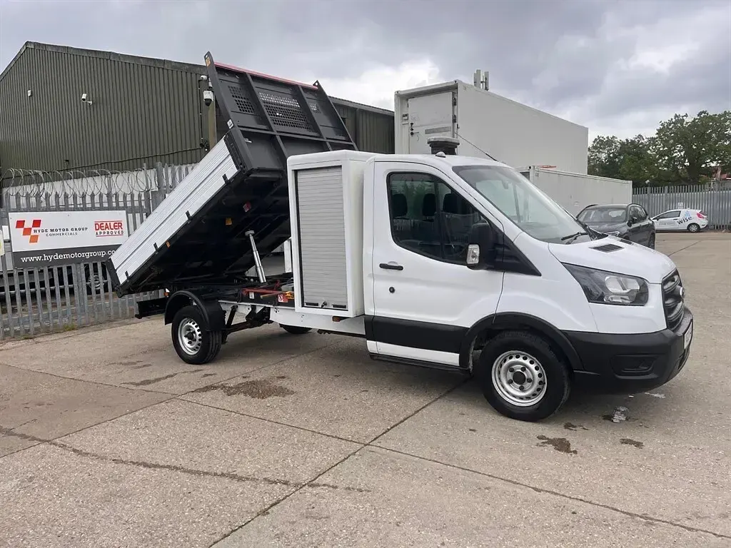 Used Ford Transit S 130 HP (95 kW) 2021 White Cabriolet