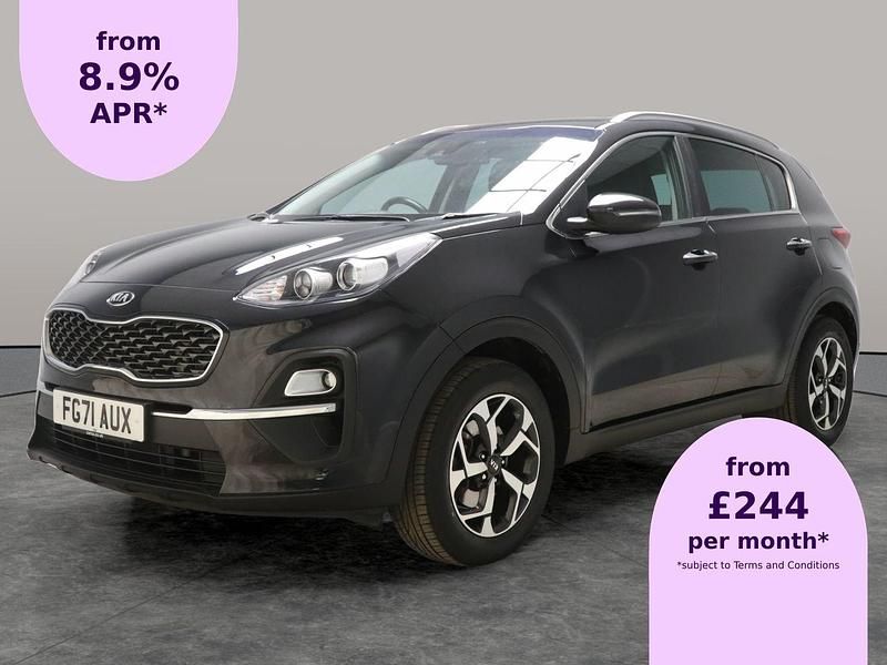 Black Used 2021 Kia Sportage 2 SUV | £16,047 (Good price) - Image 1/2