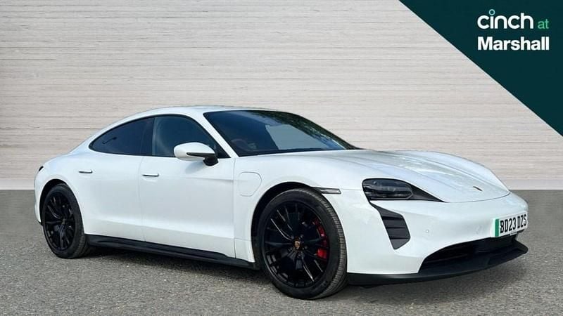 White Used 2023 Porsche Taycan Sedan | £65,791 (Super price) - Image 1/4