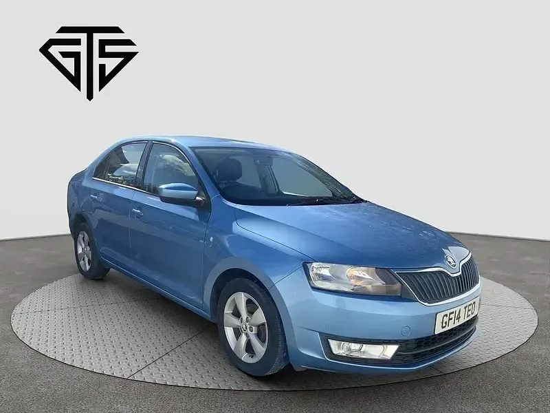 Usado Skoda Rapid SE 2014 Azul Citadino
