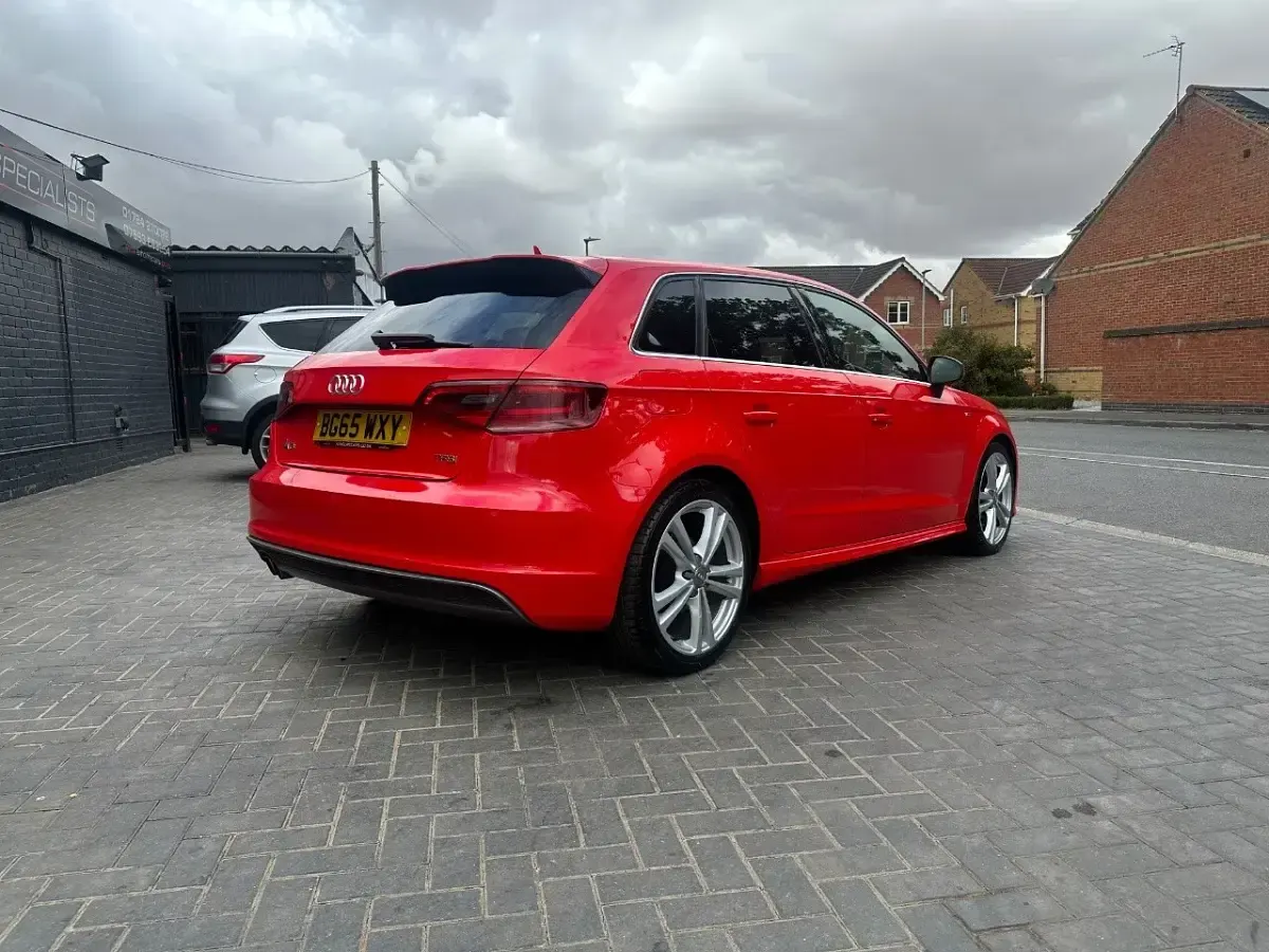 Used Audi A3 S-Line 2015 Red Hatchback