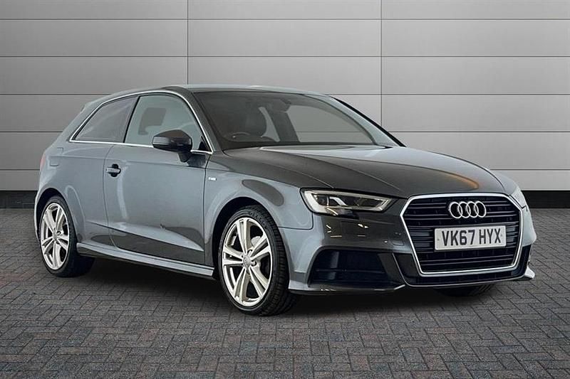 Used Audi A3 S-Line 150 HP (110 kW) 2017 Daytona grey Hatchback