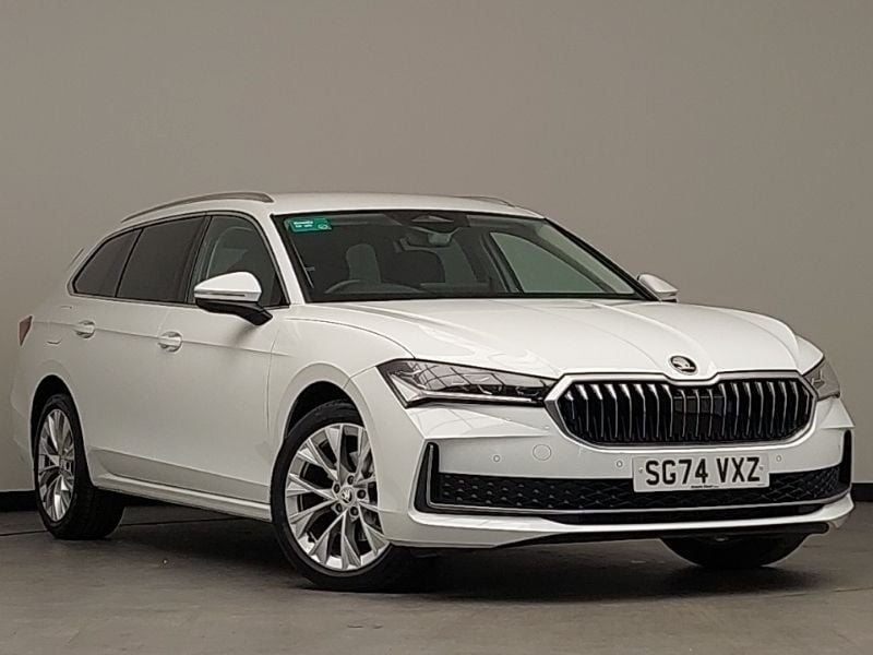 White Used 2024 Skoda Superb SE L Estate | £31,498 (Expensive) - Image 1/4