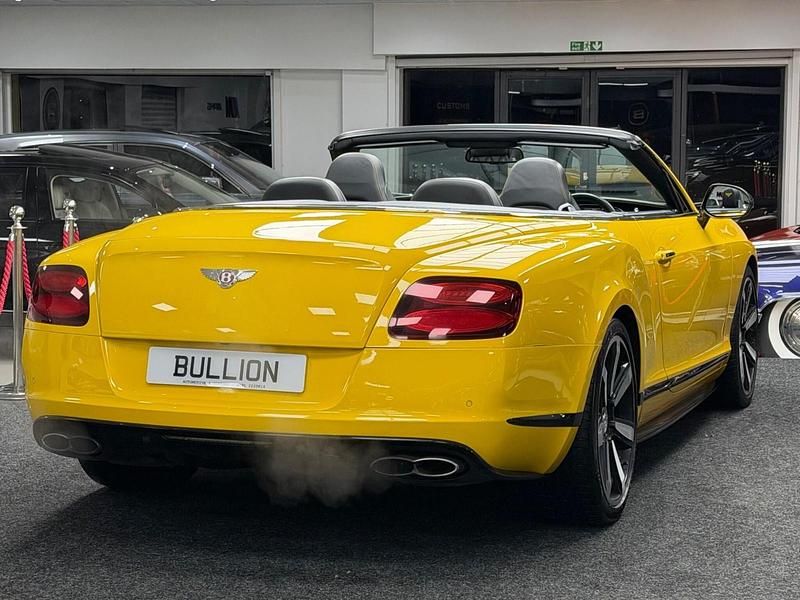 Used Bentley Continental GT Convertible 2014 Yellow Cabriolet