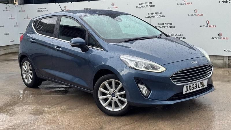 Used Ford Fiesta Titanium 100 HP (73 kW) 2019 Blue Hatchback