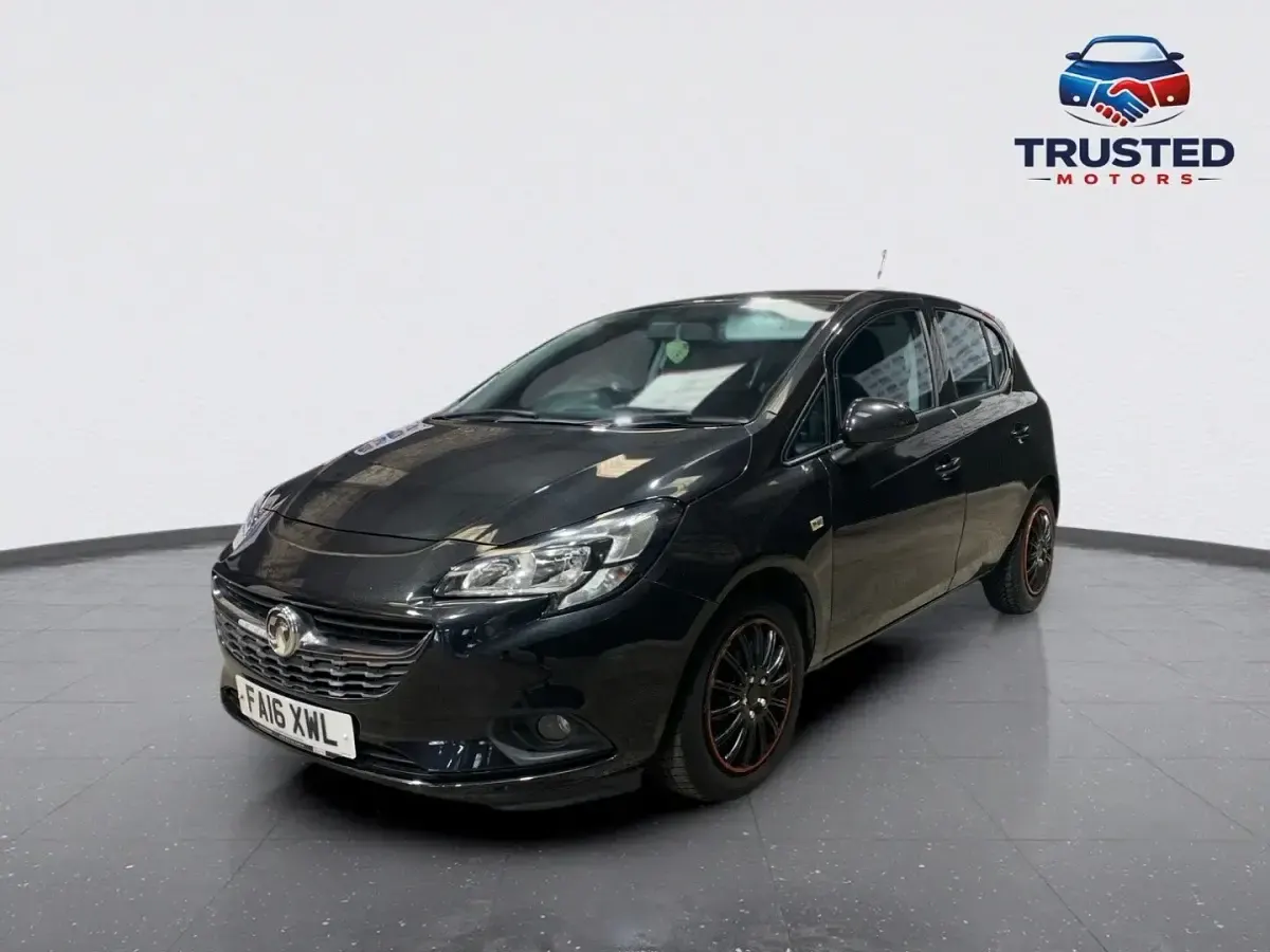Used Vauxhall Corsa Design Edition 95 HP (69 kW) 2016 Black Hatchback