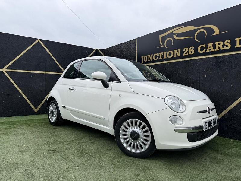 Used Fiat 500 Lounge 69 HP (50 kW) 2009 White Cabriolet