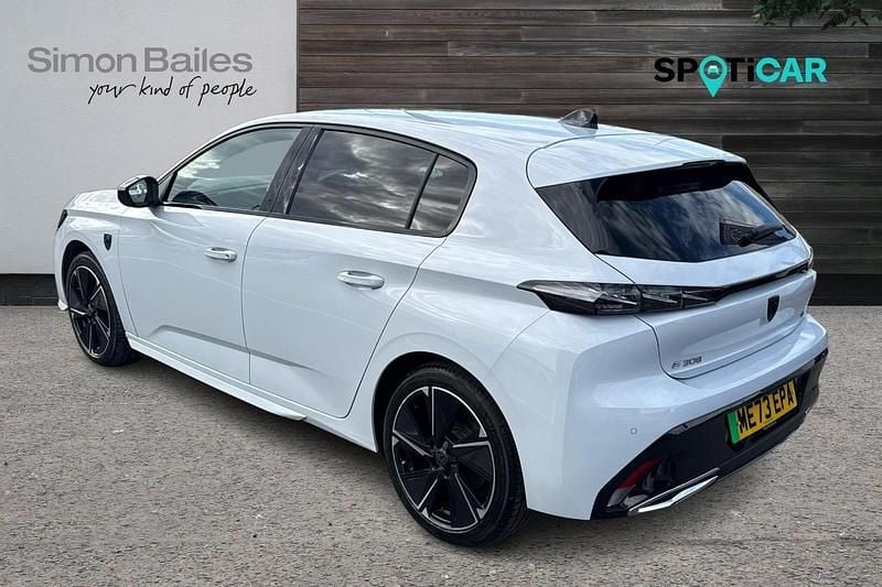 White Used 2024 Peugeot e-308 GT Hatchback | £20,440 (Good price) - Image 1/4