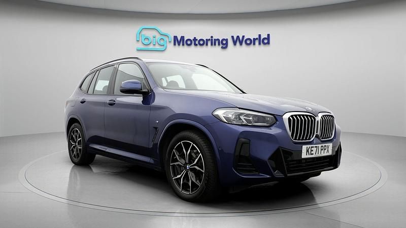 Blue Used 2021 BMW X3 M Sport SUV | £28,800 (Fair price) - Image 1/4