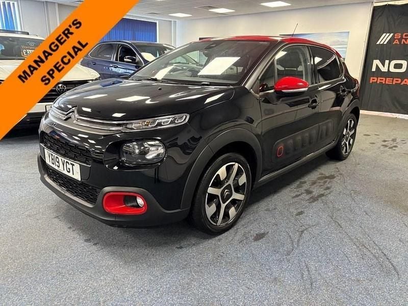 Black Used 2019 Citroën C3 Flair Hatchback | £9,000 (Fair price) - Image 1/4