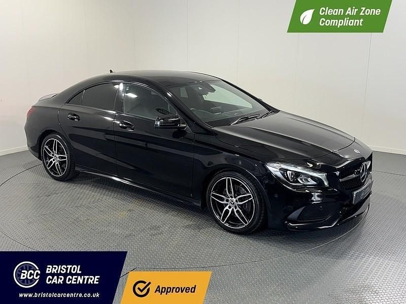 Black Used 2017 Mercedes CLA220 AMG line Sedan | £12,440 (Fair price) - Image 1/2