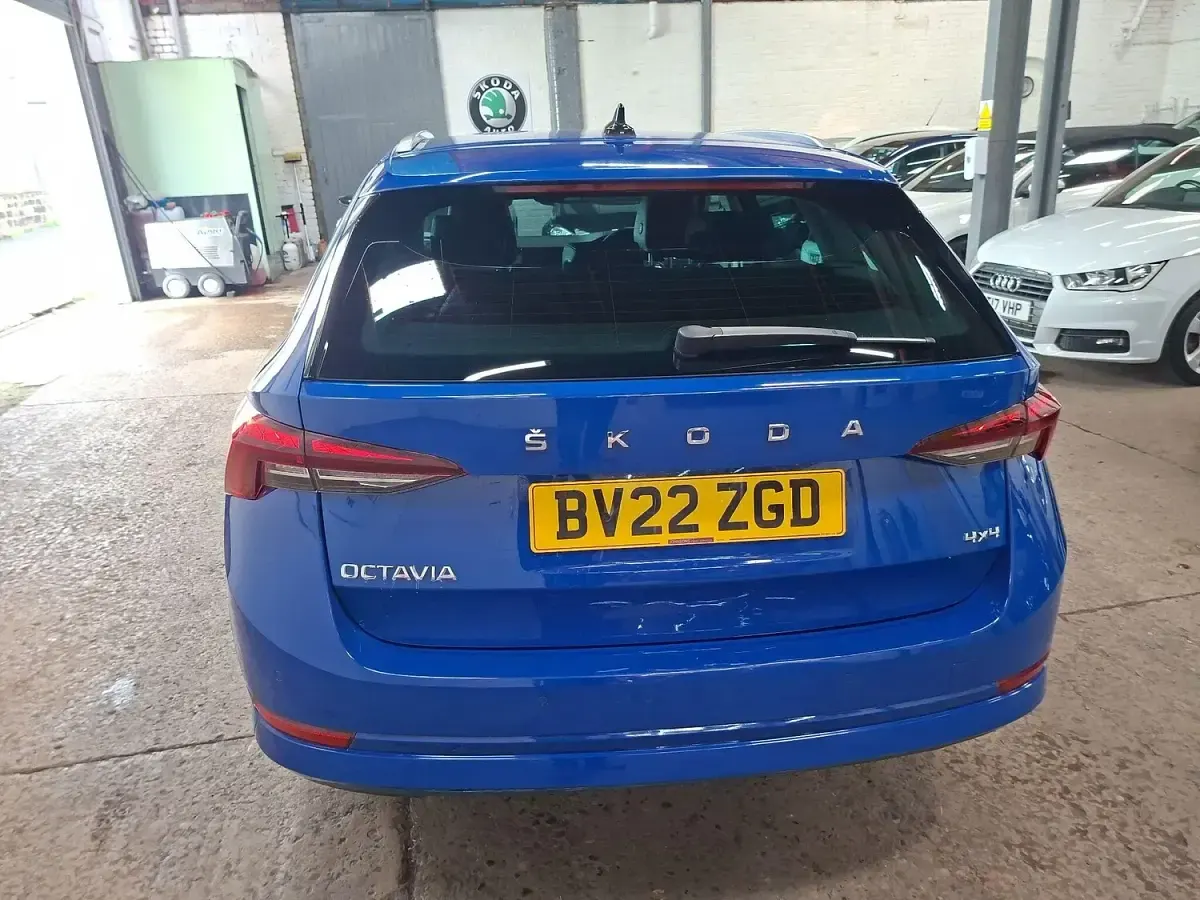Used Skoda Octavia SE L 116 HP (85 kW) 2022 Blue Estate