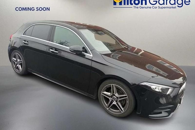 Used Mercedes A200 AMG Line Premium 150 HP (110 kW) 2019 Black Hatchback