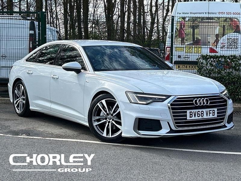 Used Audi A6 S-Line 204 HP (150 kW) 2018 White Sedan