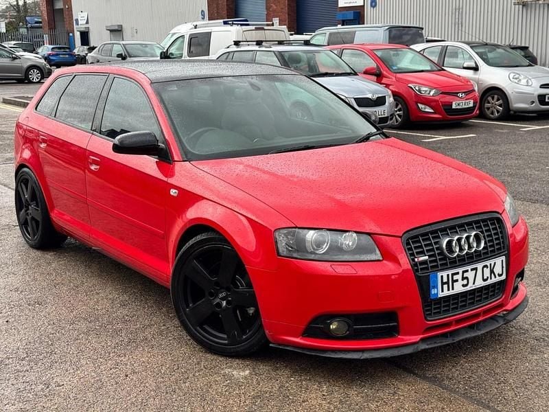Used Audi A3 S-Line 2007 Red Hatchback