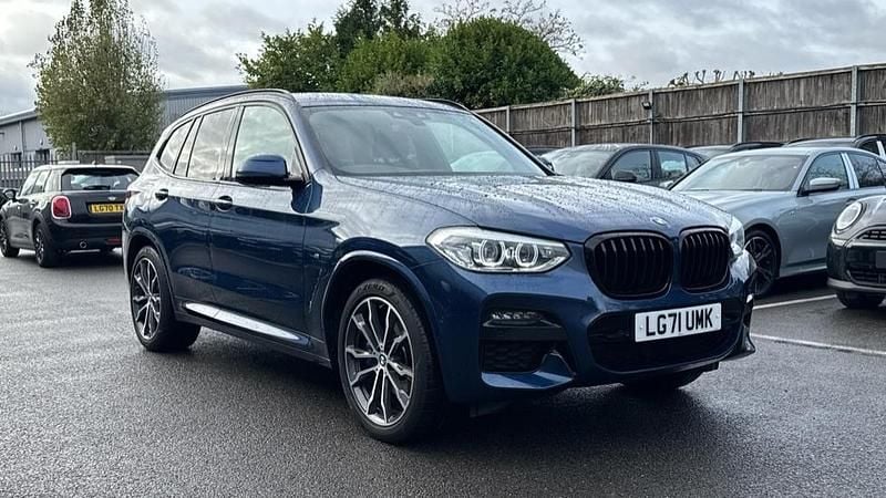 Blue Used 2021 BMW X3 M Sport SUV | £29,811 (Good price) - Image 1/4