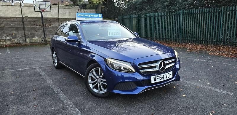Used Mercedes C200 184 HP (135 kW) 2014 Blue Estate