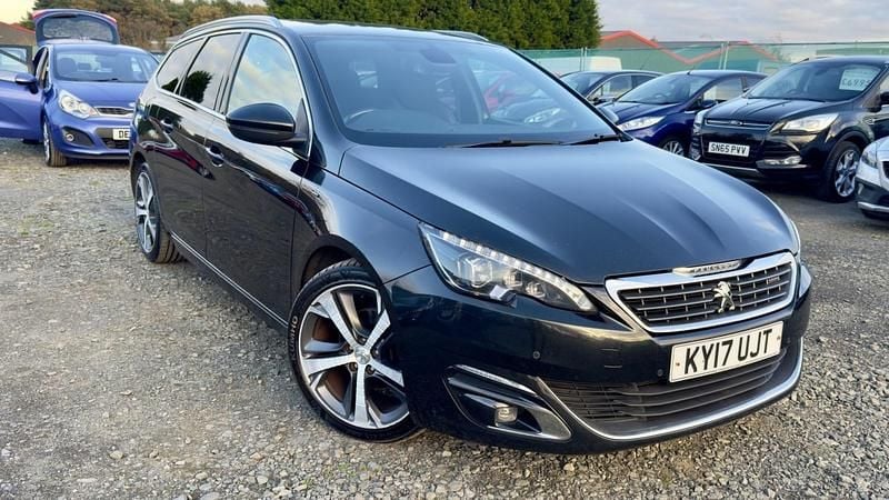 Black Used 2017 Peugeot 308 GT-line Estate | £5,695 (Fair price) - Image 1/3