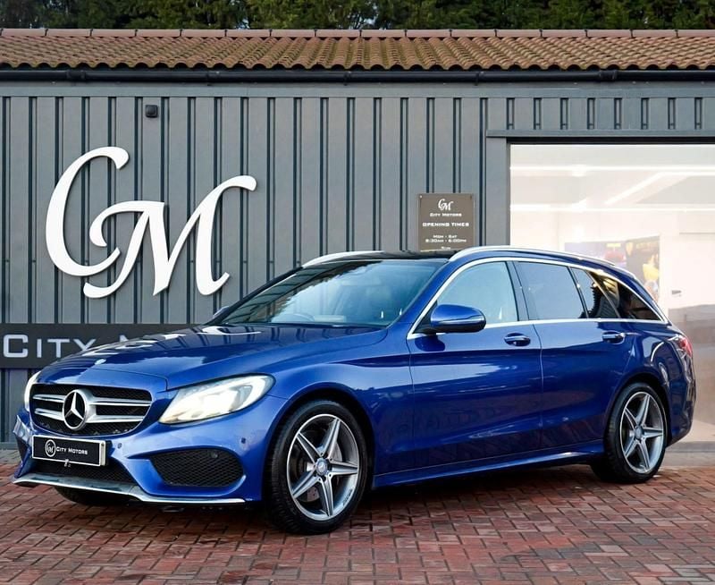 Used Mercedes C250 AMG Line Premium Plus 2016 Blue Estate