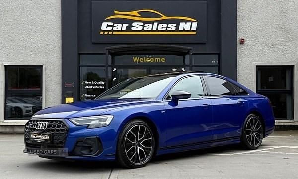 Used Audi A8 Black Edition 282 HP (207 kW) 2023 Blue Sedan