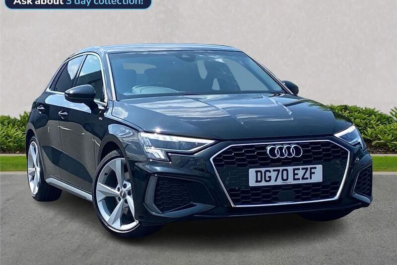 Black Used 2020 Audi A3 S-Line Hatchback | £21,896 (A bit pricey) - Image 1/4