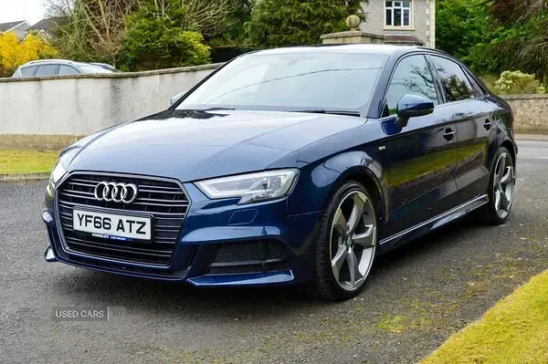 Used Audi A3 S-Line 150 HP (110 kW) 2016 Blue Sedan
