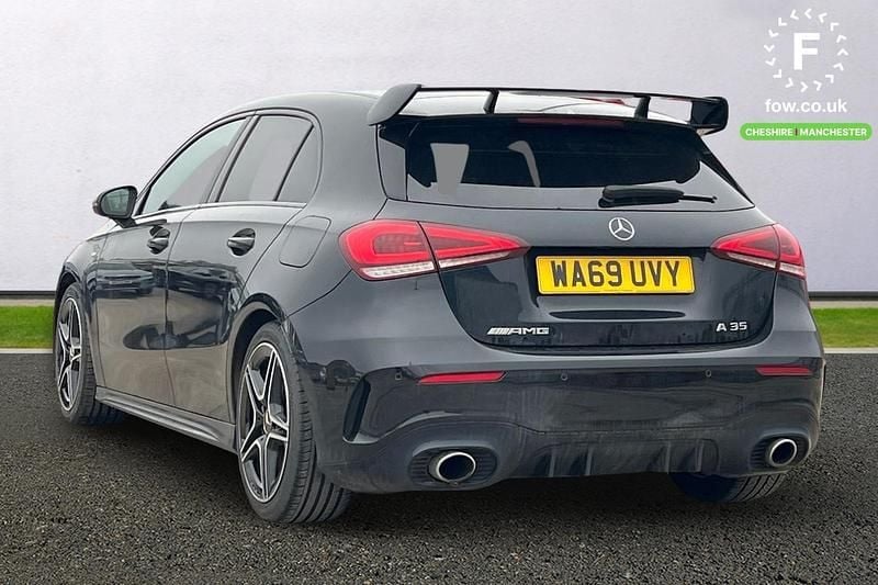 Used Mercedes A35 AMG Active 306 HP (225 kW) 2019 Black Hatchback