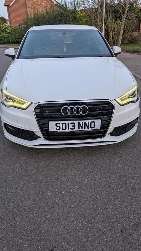 Used Audi A3 S-Line 2013 White Hatchback
