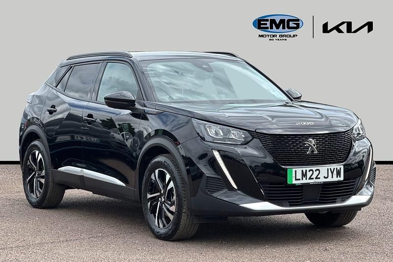 Black Used 2022 Peugeot e-2008 Allure Premium SUV | £13,595 (Fair price) - Image 1/3