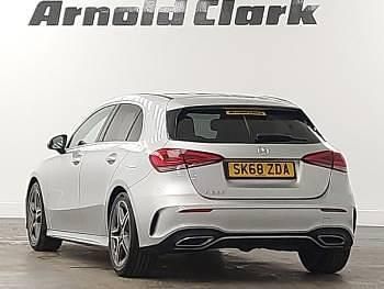 Used Mercedes A200 AMG line 163 HP (119 kW) 2018 Silver Hatchback