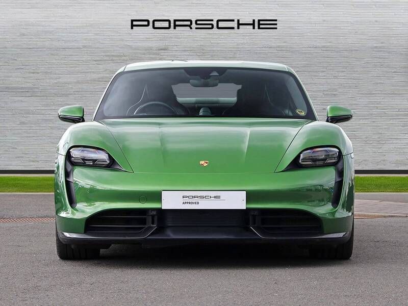 Mamba green metallic Used 2020 Porsche Taycan Turbo S Sedan | £62,500 - Image 1/4